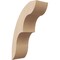 Ekena Millwork 3-inch W x 6-inch D x 10-inch H Ozark Rough Cedar Woodgrain TimberThane Knee Brace, Primed BRCUR03X06X10OZKRCPR - alternate 1